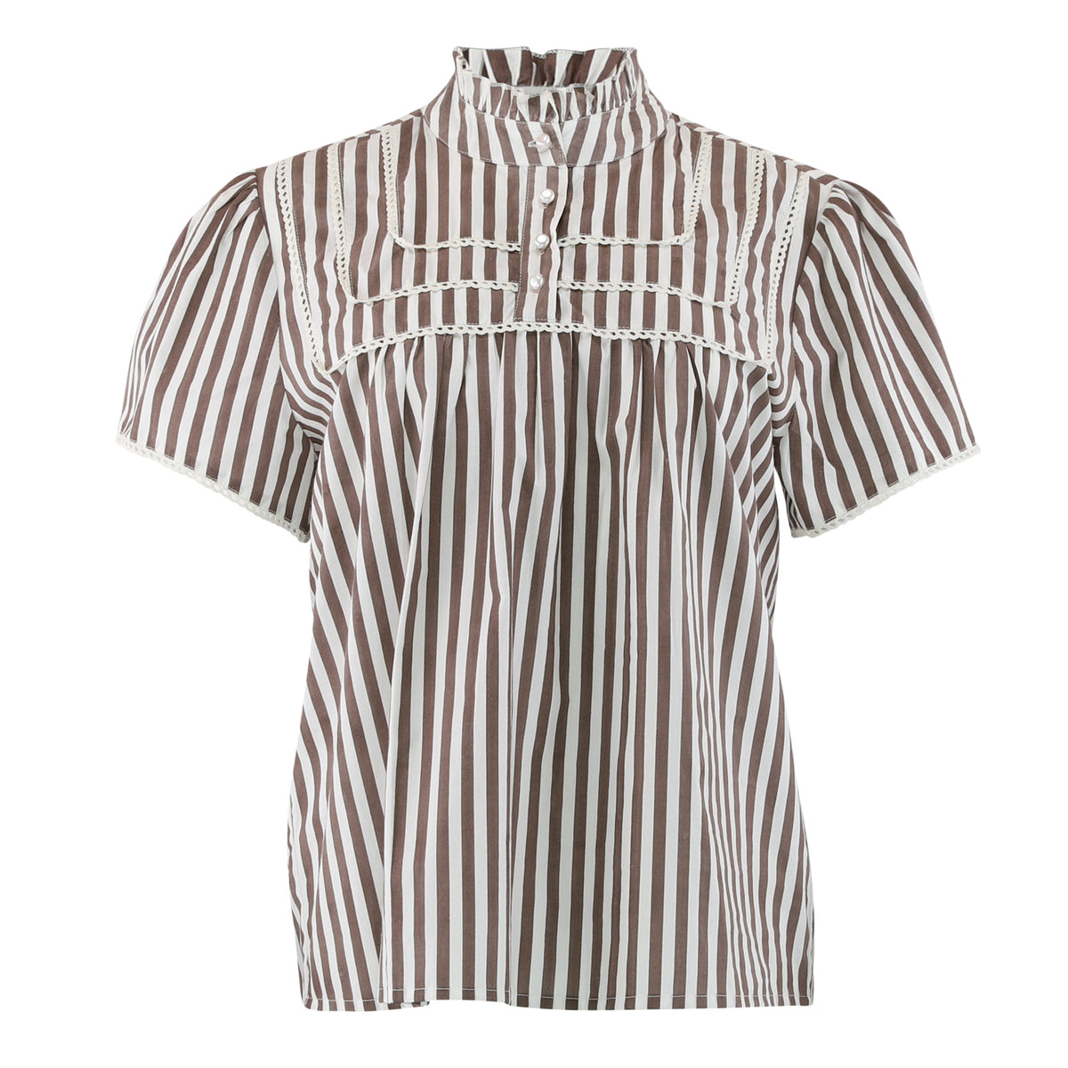 Isabella brown blus