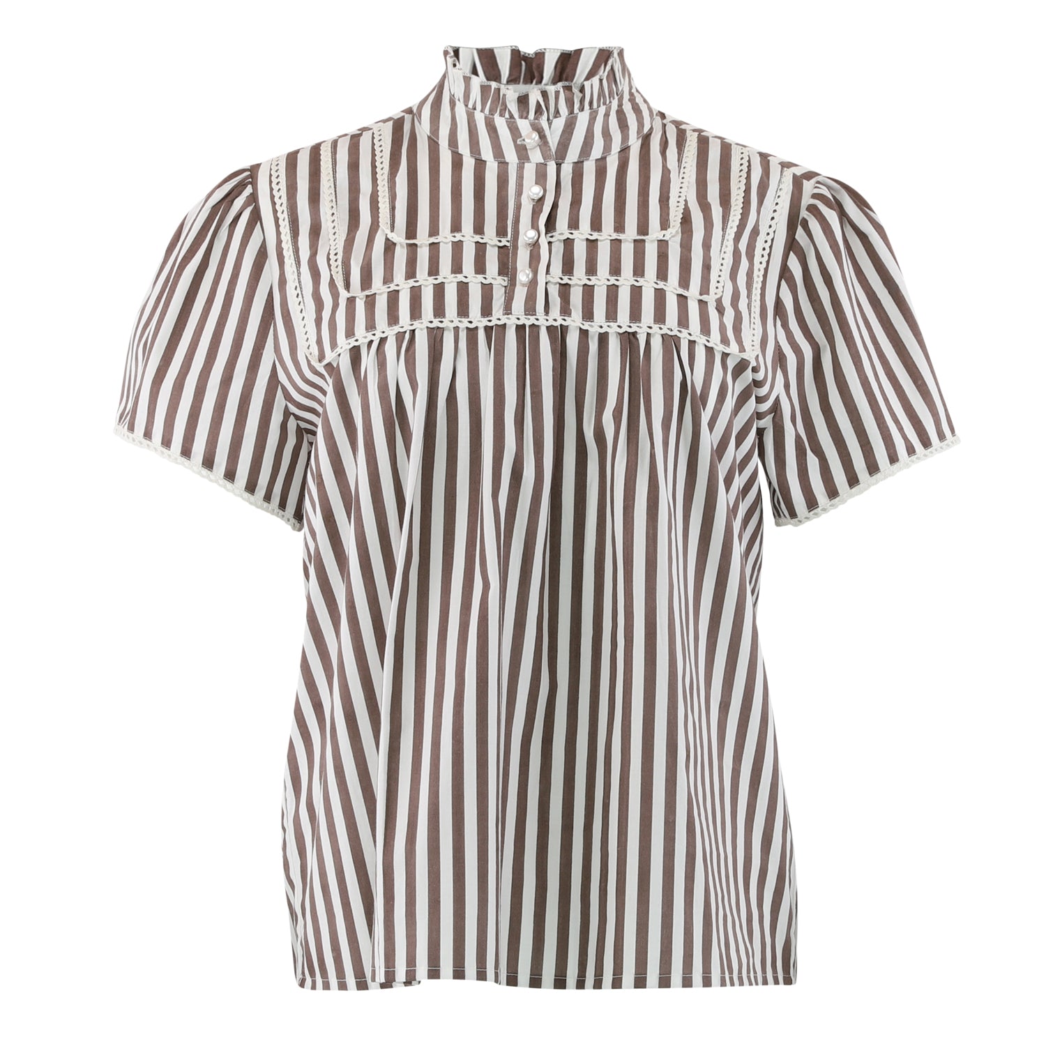 Isabella brown blus