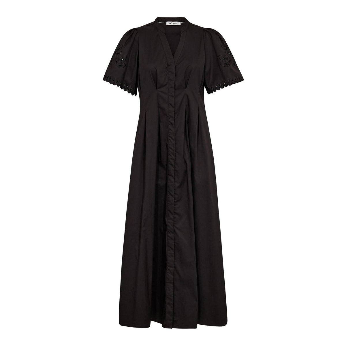 Poppy Emb Pleat Dress