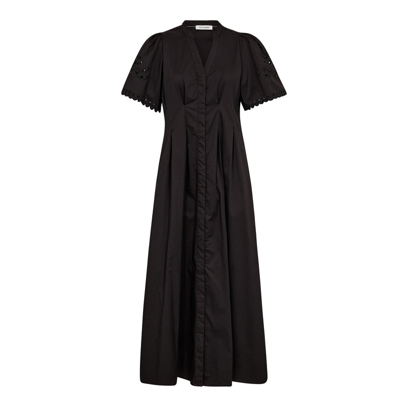 Poppy Emb Pleat Dress