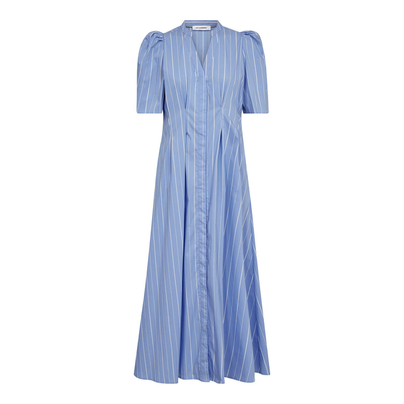 Teran Stripe Pleat Dress