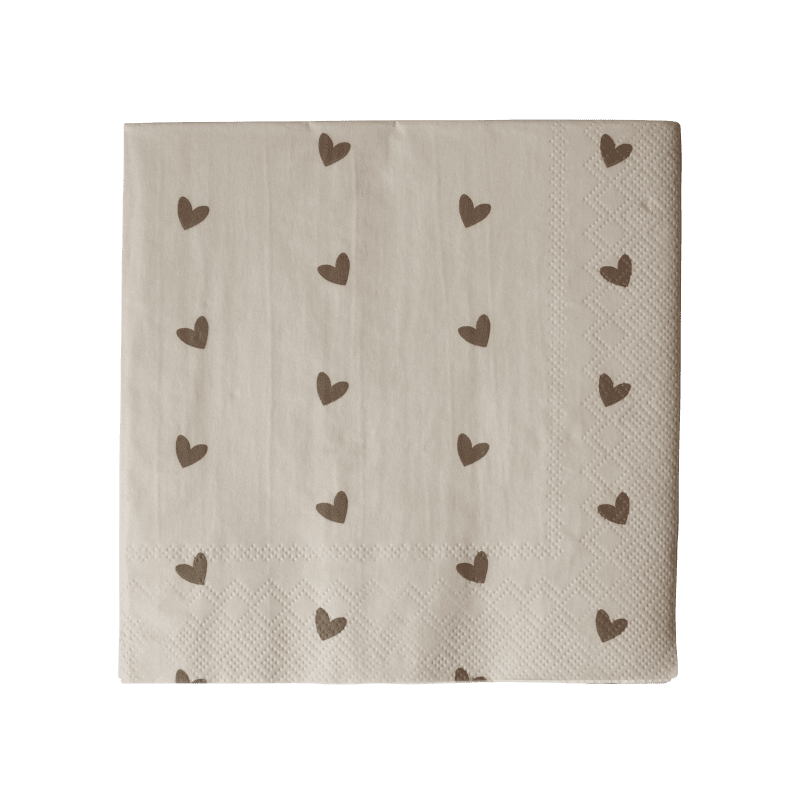 Servett - Heart Brown